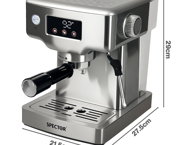 Spector 20 Bar Espresso Coffee Machine Maker Milk Frother Cappuccino Latte Cafe-2065254290078961666