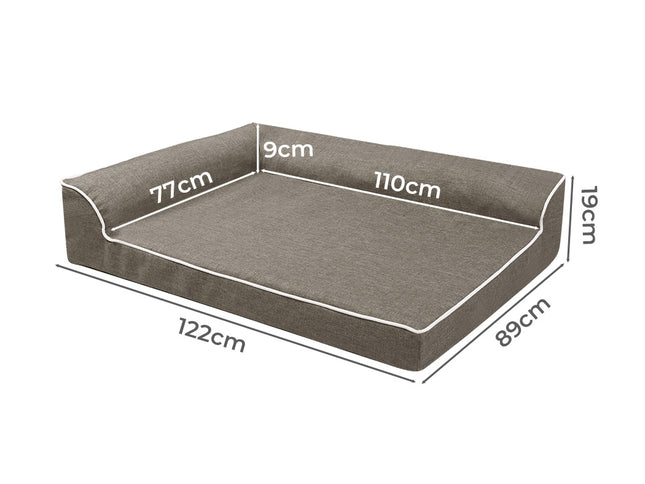 Pawz Orthopedic Dog Bed XXL Coffee-1973193488606564354