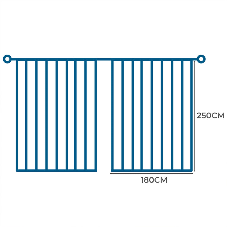 Marlow 2XBlockout Curtains Chenille 180x250 Blue CD1016-180x250-DG-1973194067152080898