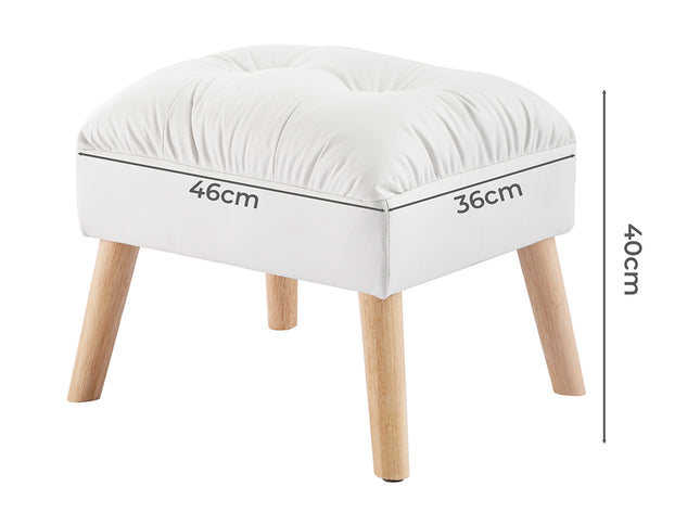 Levede Accent Ottoman Chair Footstool-1973193610186854402