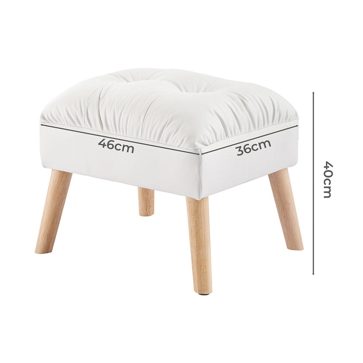 Levede Accent Ottoman Chair Footstool-1973193610186854402