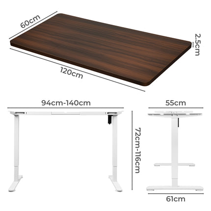 Levede Motorised Standing Desk Height 120cm Walnut 800x 1.5MM-1975420505846583298