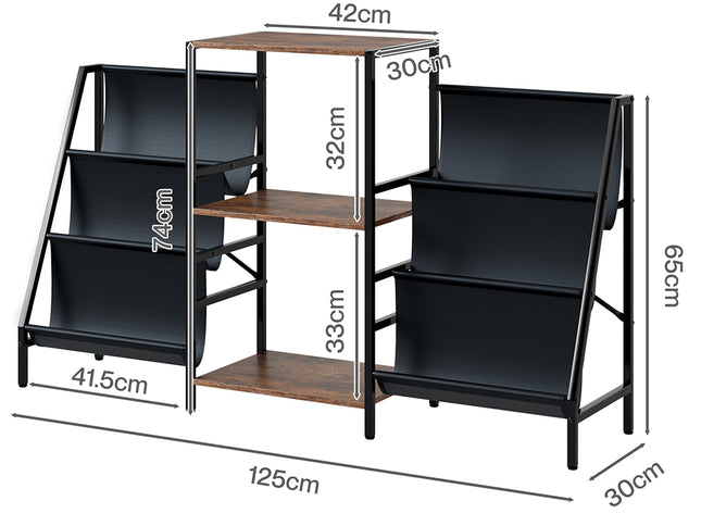 Levede Record Player Stand Vinyl Storage Up to 280 Albums Turntable Stand Shelf-2050056775092277250