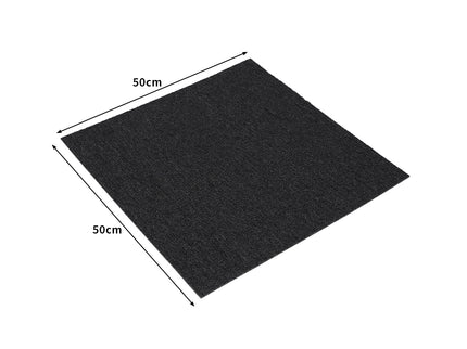 Marlow 20x Carpet Tiles 5m2 Box Heavy Black-1910113061616881666