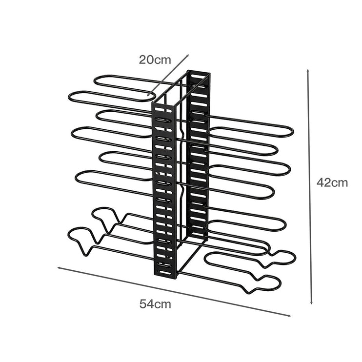 Toque Pot Rack Organizer 8 Tier Adjustable Pan Holder Kitchen Storage Shelves-2050059014796087298