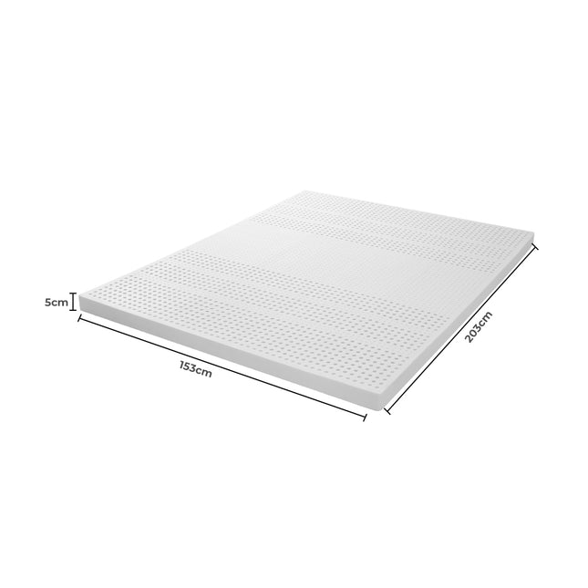 Dreamz Latex Mattress Topper Queen Bed-1973193981454061570