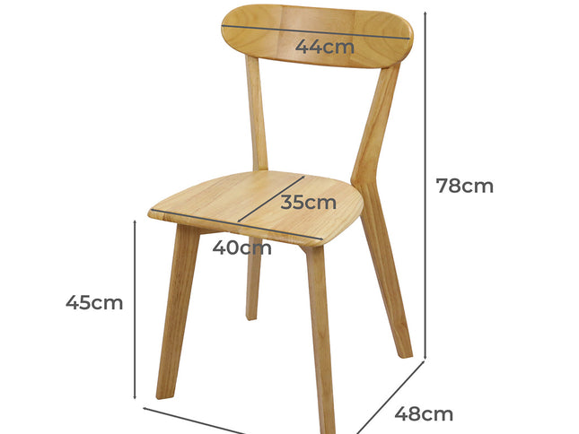 Levede 2x Dining Chairs Wooden Kitchen Chair-1942353414046486530