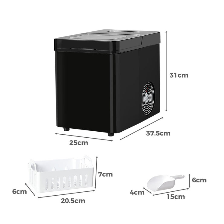 Spector Portable Ice Maker Machine 2.1L Black-1975420468852822018