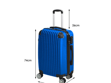 Slimbridge 28" Travel Luggage Suitcase Blue-1864184672758665218