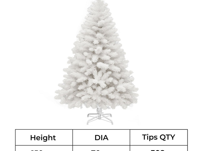 Santaco 1.5M 380 Tips White Christmas Tree-2029387213304893442