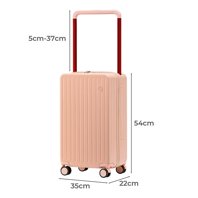 Slimbridge 20" Luggage Wide Handle TSA Lock Pink-1975420323184644098