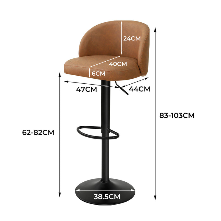 Levede Rolling  Bar Stool-1975420319770480642
