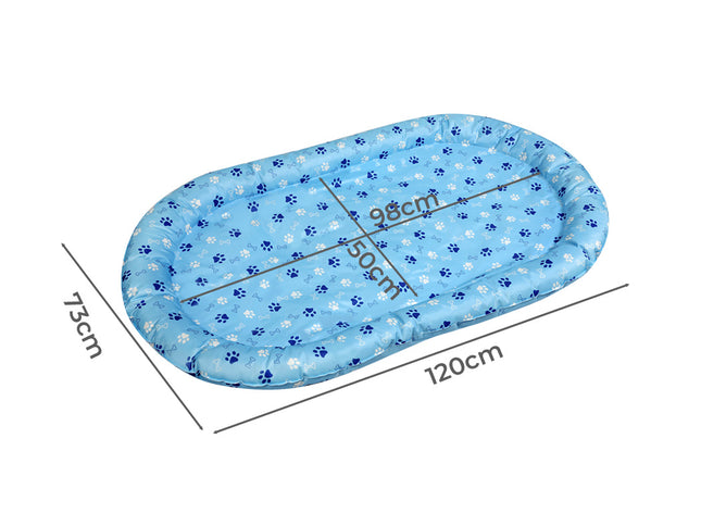 Pawz Pet Cooling Mat XL Blue-1973193492498878466