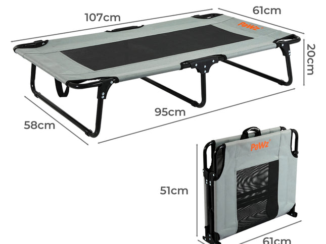 Pawz Pet Elevated Bed Dog Raised Trampoline Foldable Large L Size-2006732710206377986