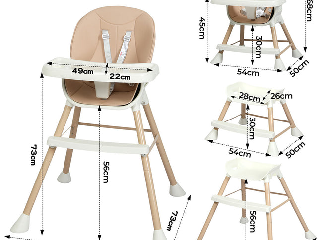 Bopeep 6-In-1 Baby High Chair-1954802418336272386