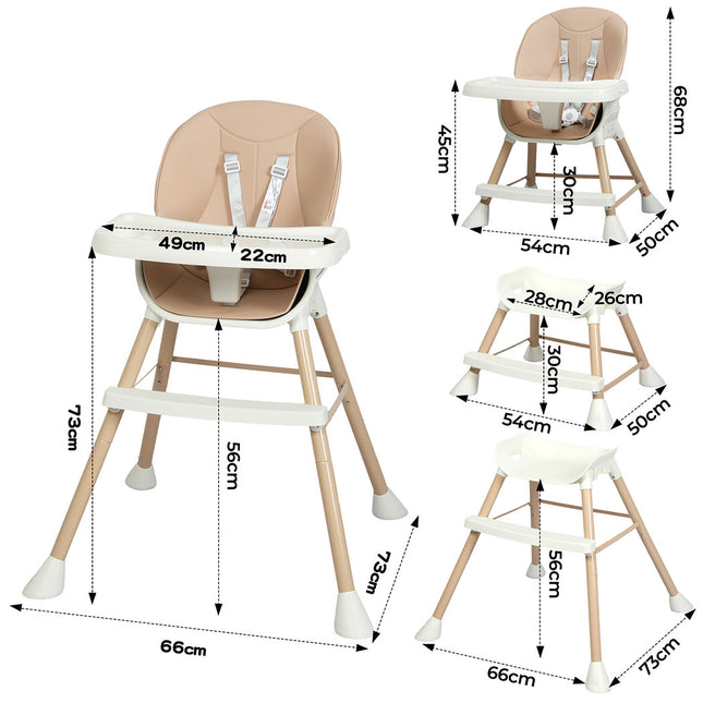 Bopeep 6-In-1 Baby High Chair-1954802418336272386