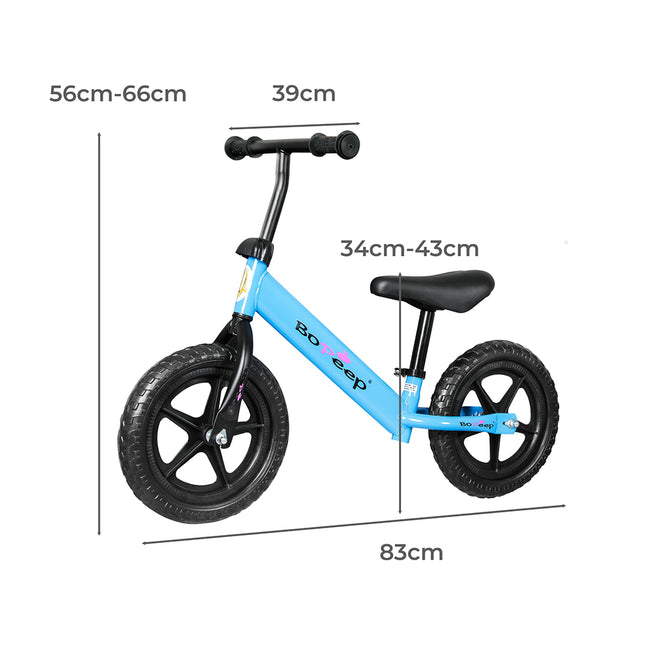 BoPeep Kids Balance Bike Ride On Toys Blue-1973193920565350402