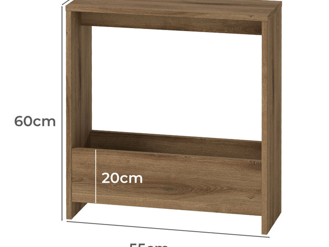 Levede Side Table with Magazine Rack Small End Table-2029387217927016450