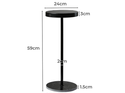 Side Table Round Tabletop Small Lightweight-1910112200450772994