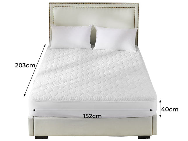 Dreamz Mattress Protector Topper Bamboo Queen-1973193965637341186