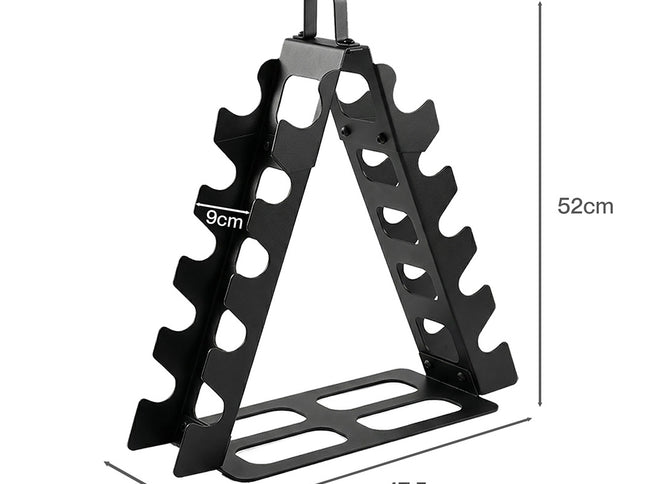 Centra Dumbbells Rack 5 Pair Dumbbell Stand Home Gym Storage 80kg Capacity-2029334099688296450
