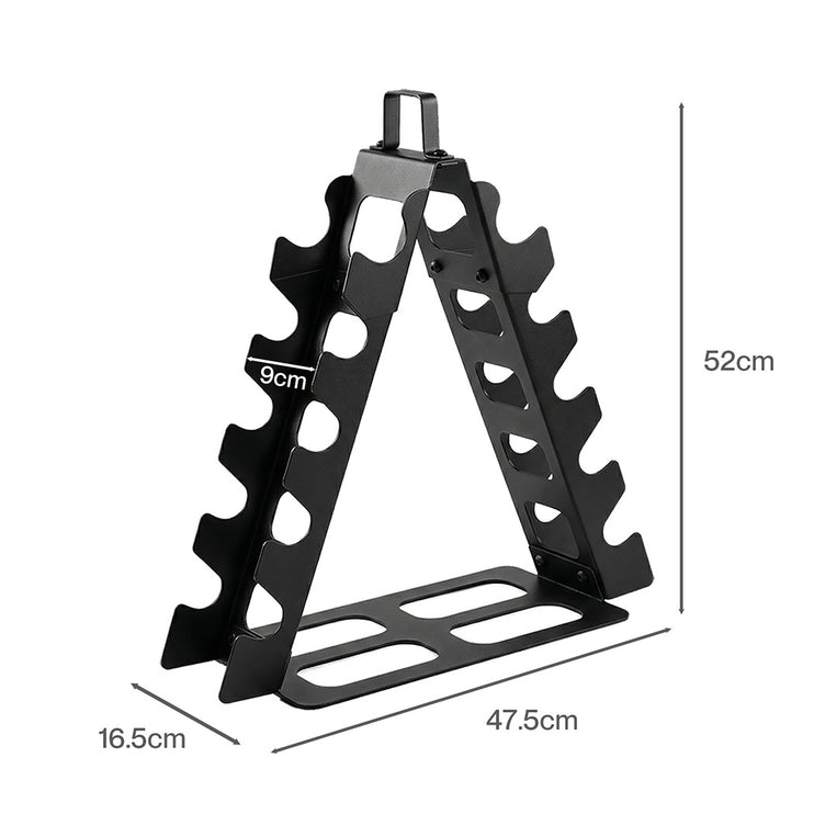 Centra Dumbbells Rack 5 Pair Dumbbell Stand Home Gym Storage 80kg Capacity-2029334099688296450