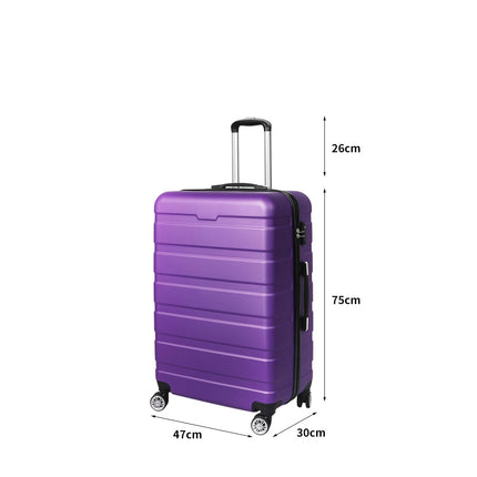 Slimbridge 28" Luggage Case Suitcase Purple 28 inch-1973193941566230530