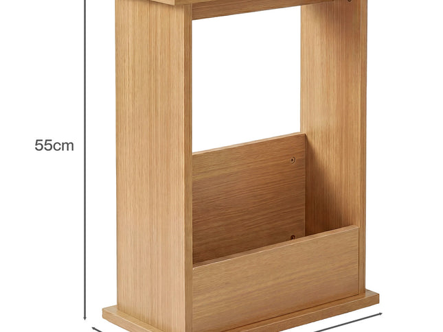 Levede Narrow Side Table Magazine Rack Slim End Bedside Storage Table Bedroom-2061251865689067522