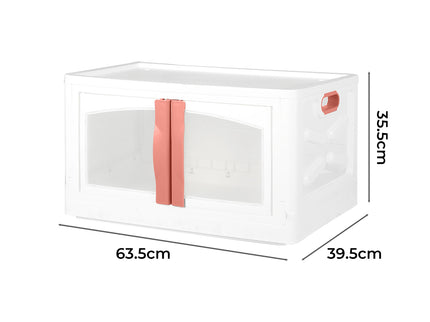 Plastic Storage Containers Stackable Red-1864184615682576386