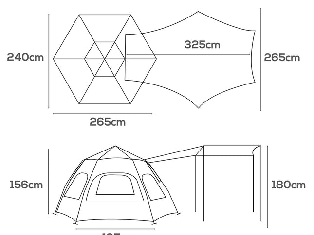 Mountview Instant Tent Pop up Camping-1975420418202406914