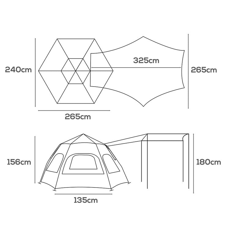 Mountview Instant Tent Pop up Camping-1975420418202406914