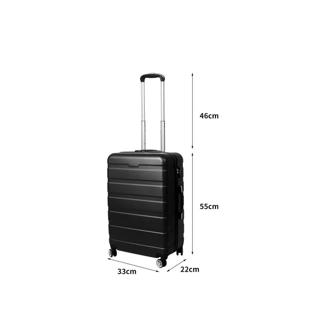 Slimbridge 20" Carry On Luggage Case Black 20 inch-1973193938210787330