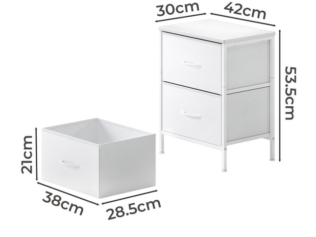 Levede Bedside Table Storage Nightstand Bedroom Storage-2006733390950305794