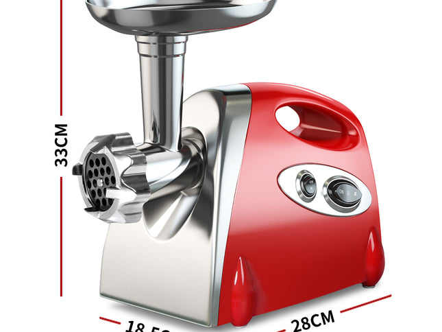 800W Electric Meat Grinder Mincer Sausage Red-1973193958997757954