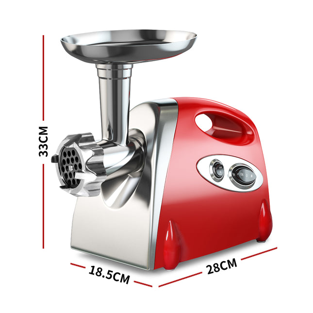 800W Electric Meat Grinder Mincer Sausage Red-1973193958997757954