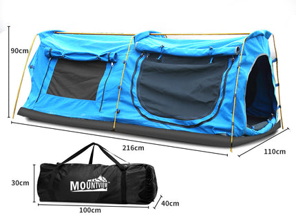 Mountview King Single Swag Camping Swags Blue-1864184689355526146
