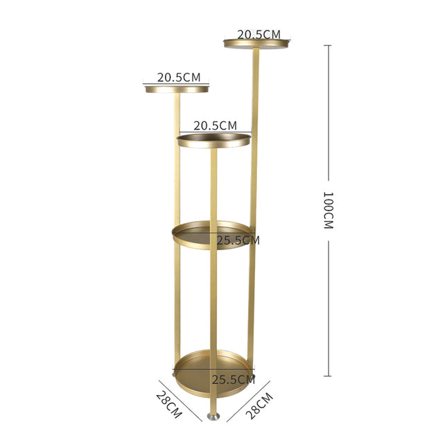 Levede Plant Stand Outdoor Indoor Flower Gold Medium-1975420369871441922
