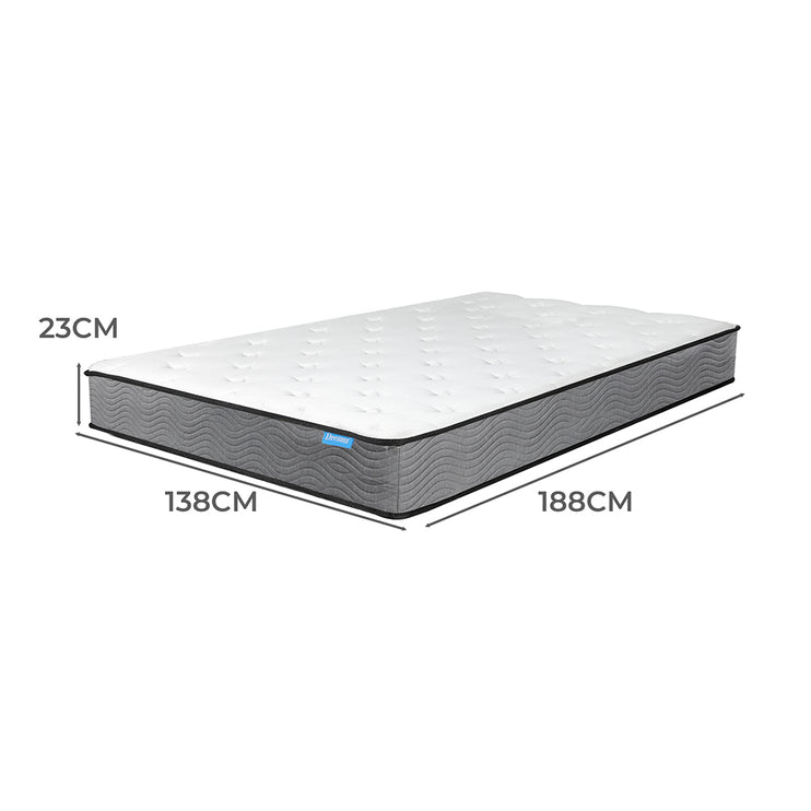 Dreamz Spring Mattress Pocket Bed Top Double-1973193972146900994