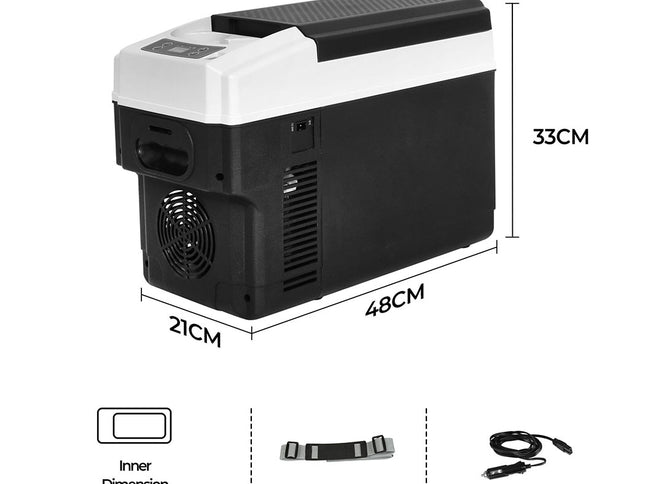 Spector Portable Car Fridge 12V Mini Refrigerator Freezer Camping Travel Cooler-1954802399260577794