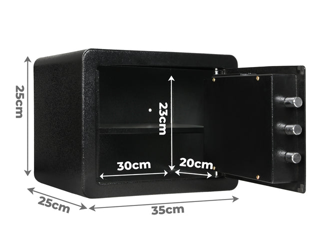 13.8L Digital Security Safe Box Fingerprint Key Lock-1954802456227614722