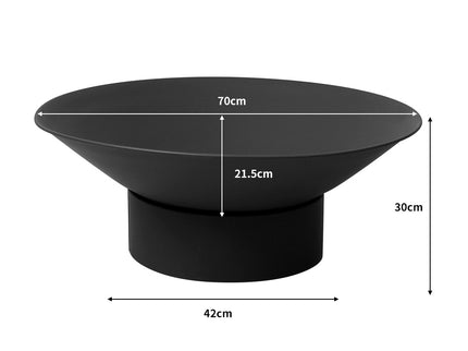 Moyasu 2IN1 Fire Pit Bowl Fireplace Black-1864184486149885954