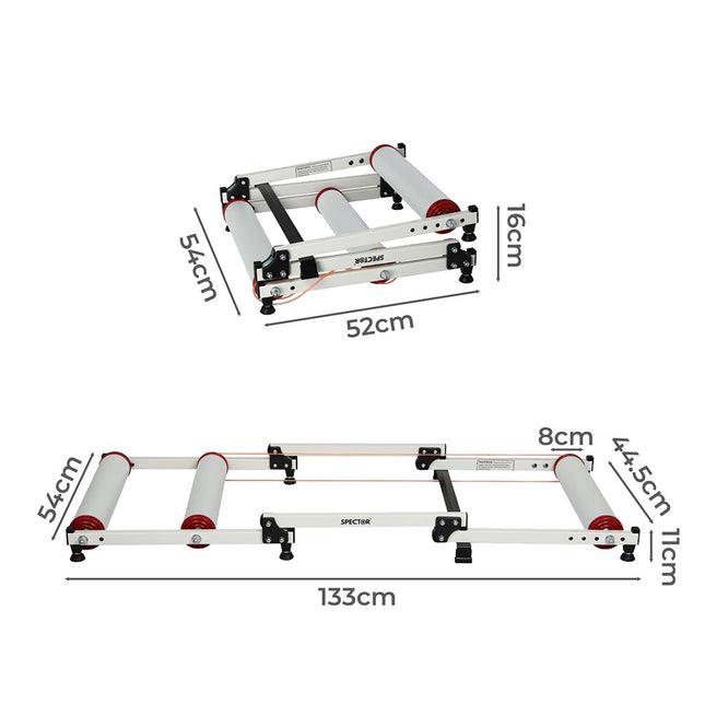 Spector Bike Roller Adjustable Bicycle White-1975420406777122818