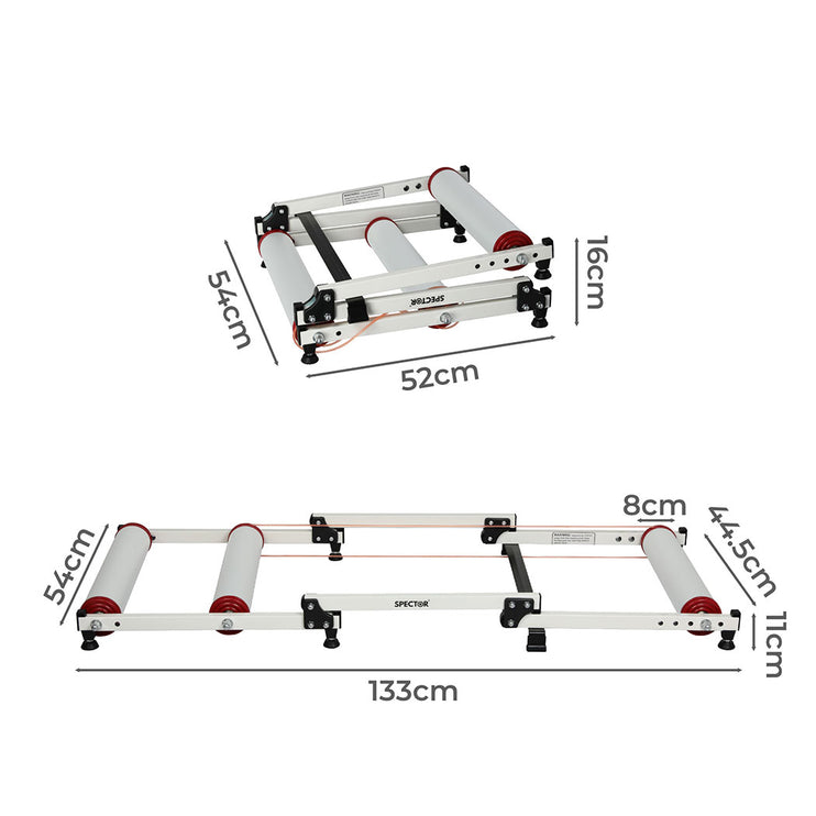 Spector Bike Roller Adjustable Bicycle White-1975420406777122818
