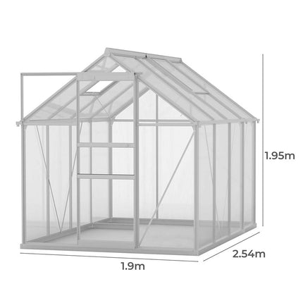 Lambu Greenhouse Aluminium Walk In Green-1975420371842764802