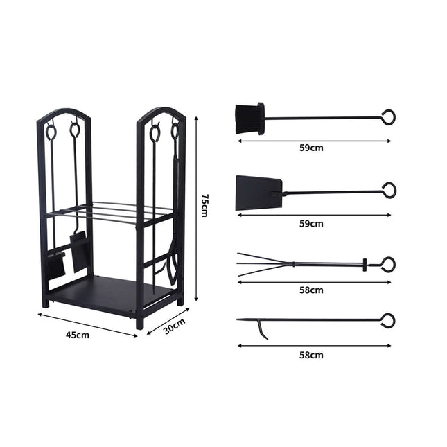 Traderight Firewood Rack 4 Fireplace-1954802737006907394