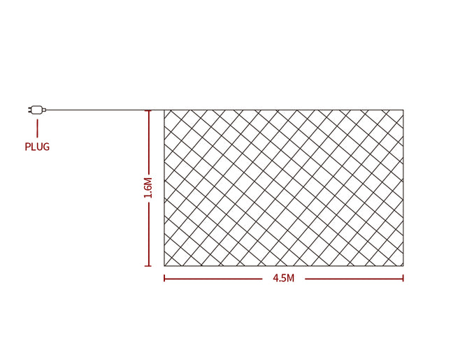 EMITTO 300LED Christmas Net Lights Mesh-1864184476918222850
