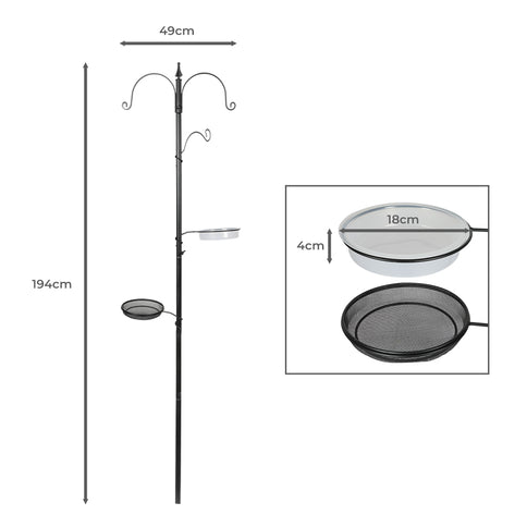 PaWz Metal Bird Feeder Hanging Wild-1910113141237354498