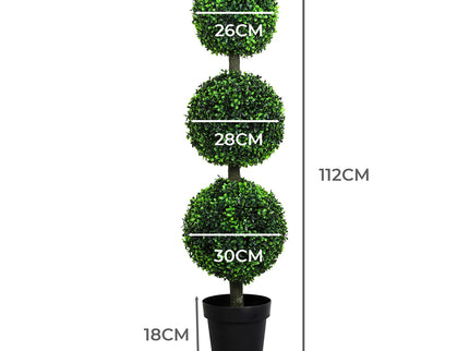 Lambu Artificial Triple Ball Boxwood Trees-1910112267198926850
