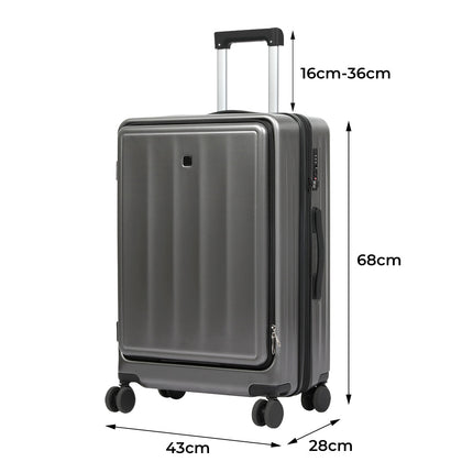 Slimbridge 26"Luggage Trolley Travel Suitcase-1975420322610024450