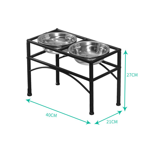 PaWz Dual Elevated Raised Pet Dog Feeder Medium-1910113146962579458